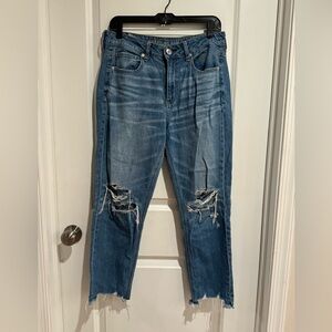 American Eagle High Rise Tomgirl Jeans - Size 8 Regular